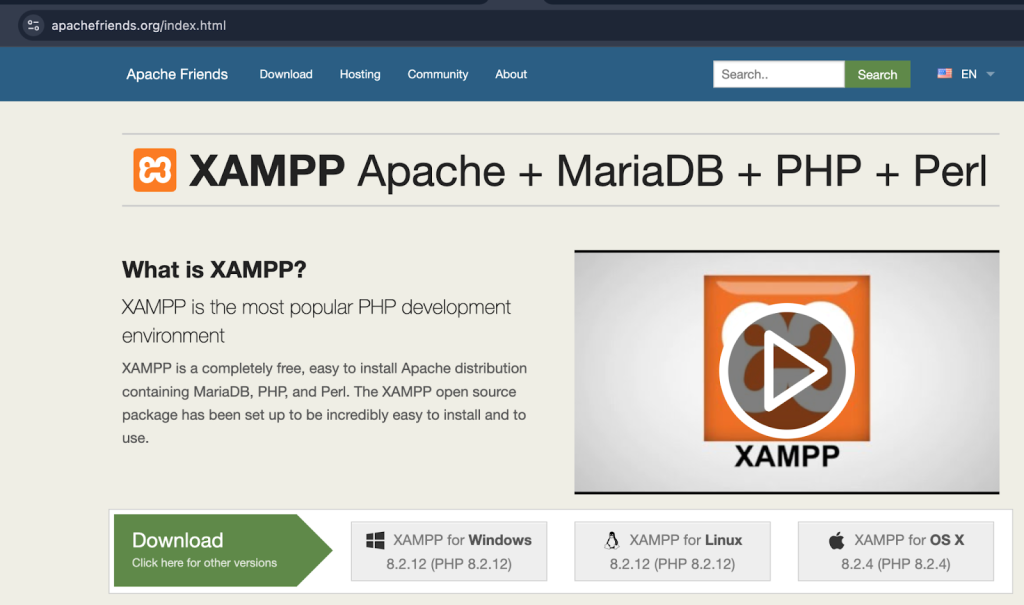 install XAMPP
